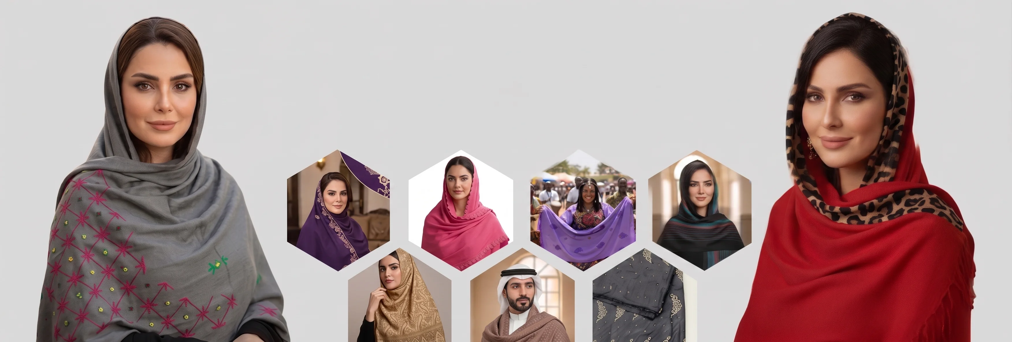 Wholesale scarves and shawls produced in Multan, Pakistan