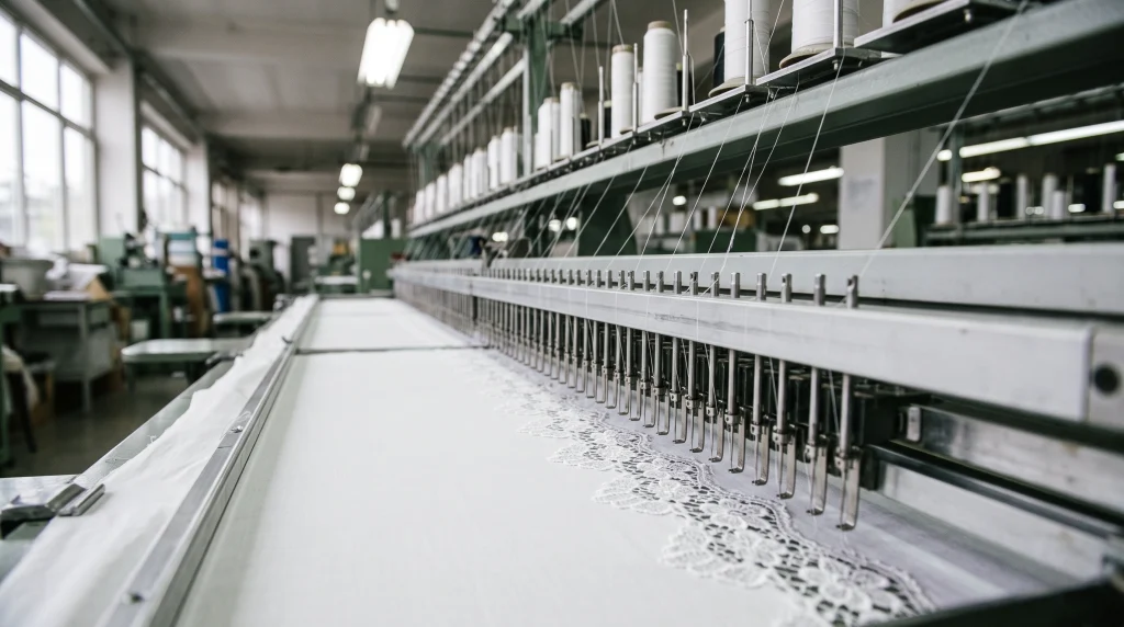 In-house weaving production at Al-Haram Enterprises, Multan, Pakistan